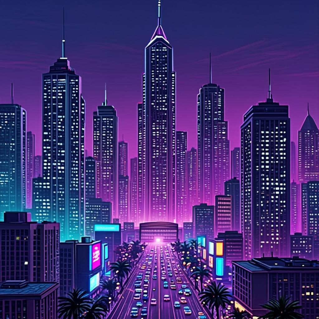 Afrofuturist city concept