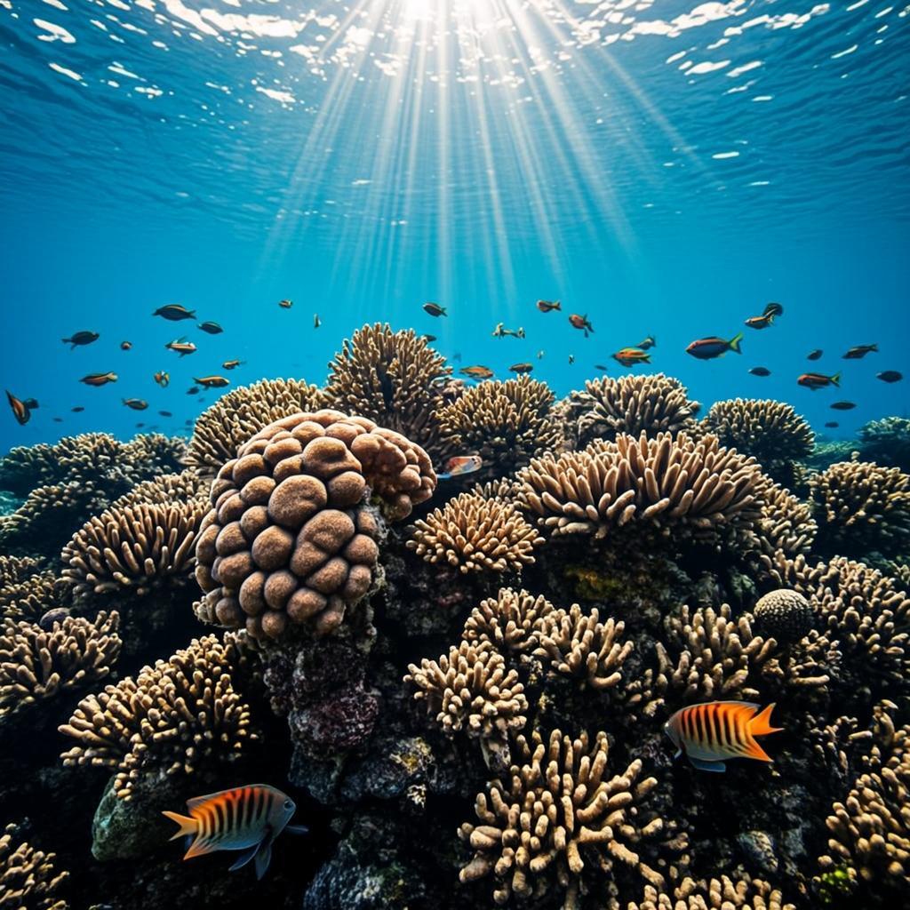 Underwater coral reef