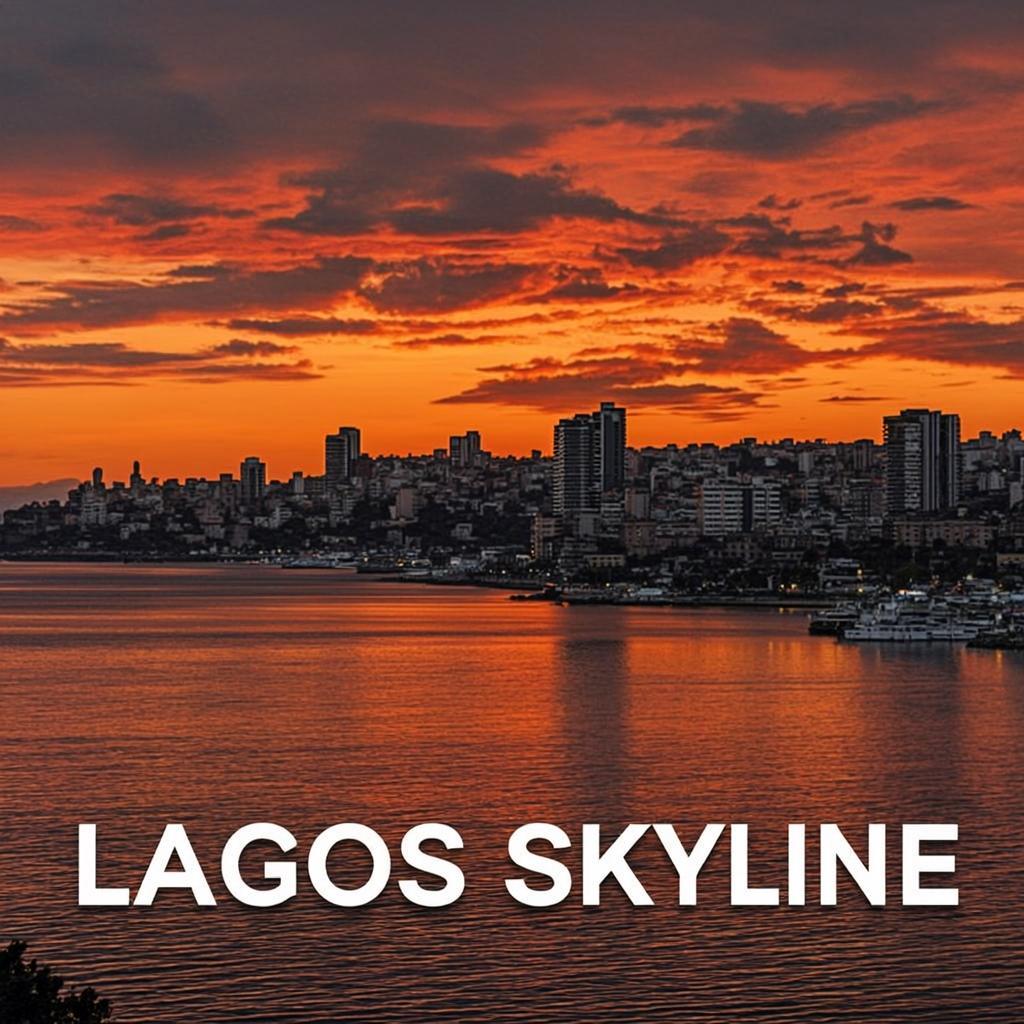 Sunset over Lagos skyline